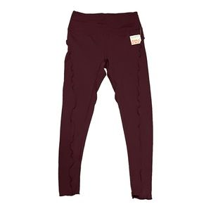 New FP Movement Free People Hearts Aflutter Leggings Color Fig Jam Size Medium